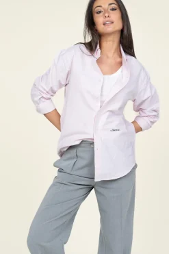 Hot Mercer Recycled Cotton Blouse The Oxford | Pink... | | Little Soho