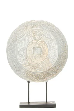 Best Little Soho Living Round Ornament On A Stand Kean | White... | | Little Soho
