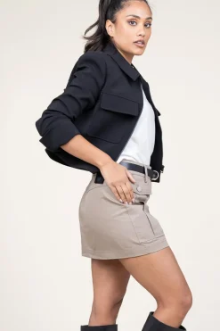 Hot Second Female Safari Mini Skirt Wallie | Taupe... | | Little Soho
