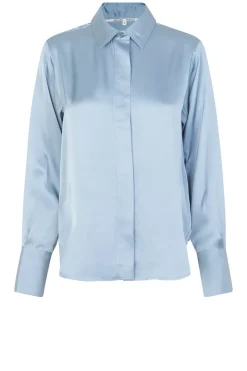 Best Sale Second Female Satin Blouse Galla | Blue... | | Little Soho