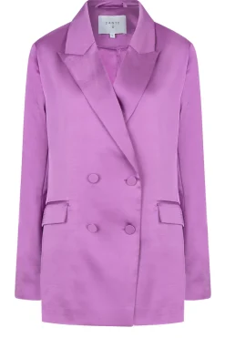 Outlet Dante 6 Satin Double-Breasted Blazer Sevigny | Purple... | | Little Soho