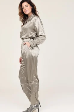 Cheap Mes Demoiselles Satin Jumpsuit Silim | Green... | | Little Soho