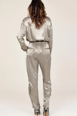 Cheap Mes Demoiselles Satin Jumpsuit Silim | Green... | | Little Soho