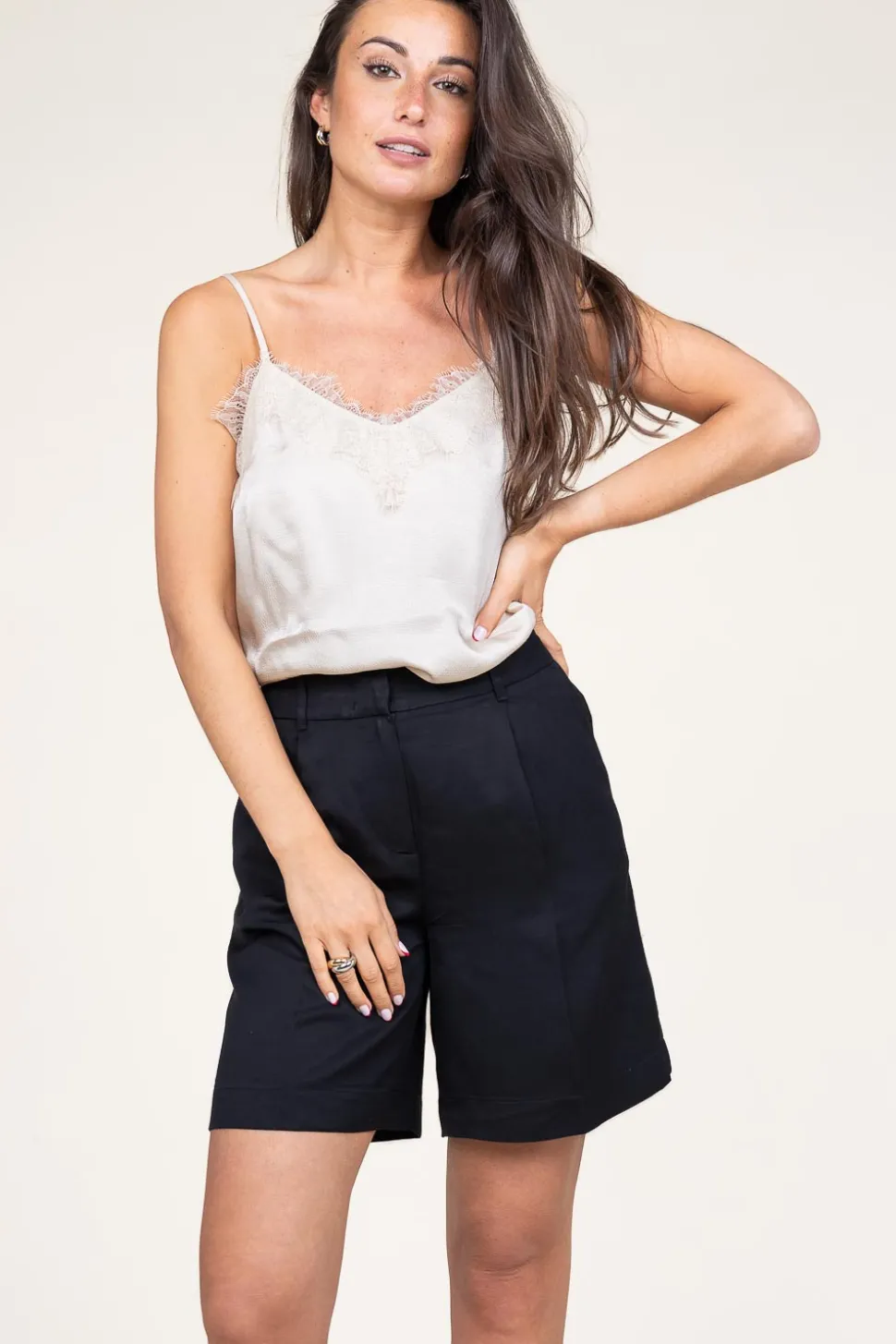 Outlet Second Female Satin Look Top Noma | Natural... | | Little Soho