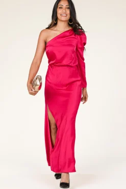 Cheap Dante 6 Satin One-Shoulder Dress Penrith | Pink... | | Little Soho