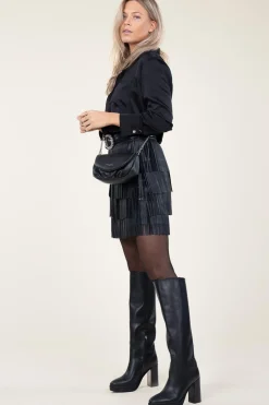 Clearance Dante 6 Satin Oversized Blouse Louda | Black... | | Little Soho