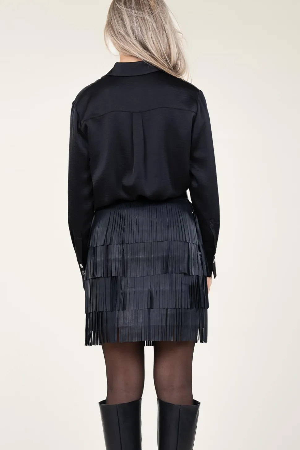 Clearance Dante 6 Satin Oversized Blouse Louda | Black... | | Little Soho