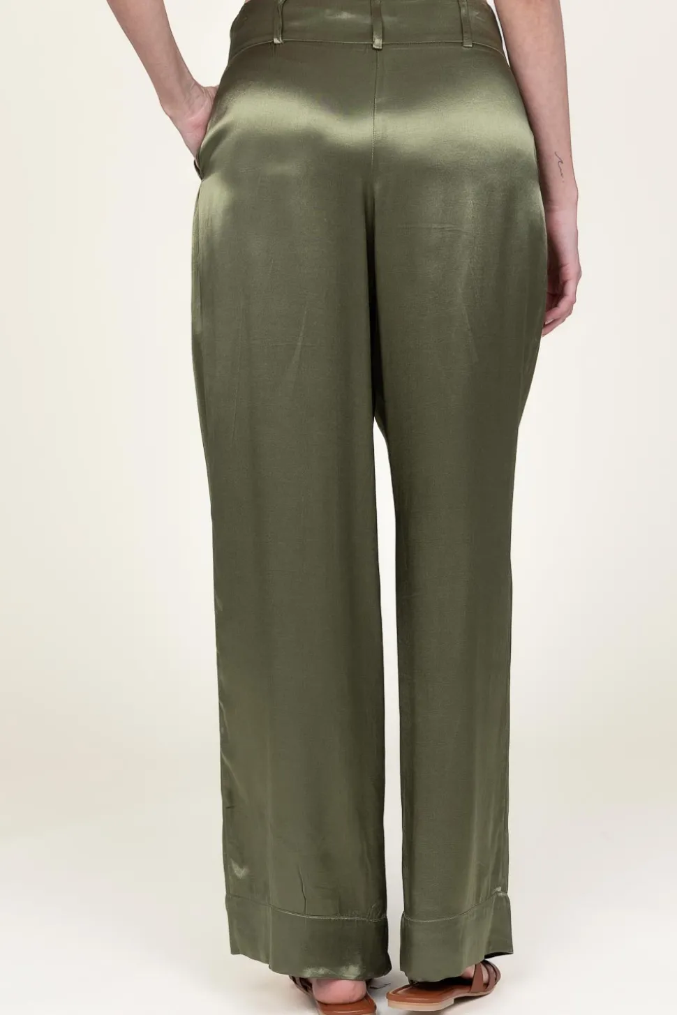 Store Greek Archaic Kori Satin Pants San Remo | Green... | | Little Soho