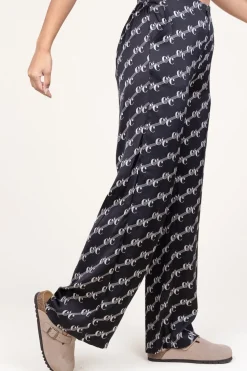 Best Sale Co'Couture Satin Pants With Logo Line | Black... | | Little Soho