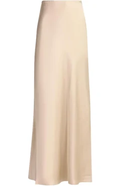 Online 45374 Satin Skirt Barcelona | Beige... | March23 | Little Soho