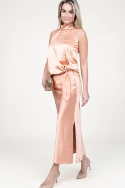 Flash Sale 45374 Satin Skirt Barcelona | Blush... | March23 | Little Soho