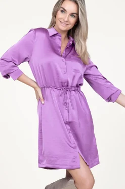 Fashion Dante 6 Satin Stretch Dress Nicola | Pink... | | Little Soho