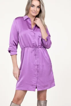 Fashion Dante 6 Satin Stretch Dress Nicola | Pink... | | Little Soho