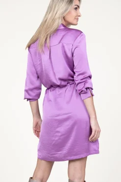Fashion Dante 6 Satin Stretch Dress Nicola | Pink... | | Little Soho