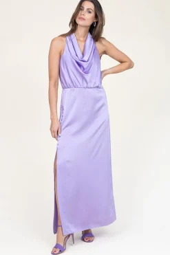 Clearance Dante 6 Satin Stretch Maxi Dress Marryme | Purple... | | Little Soho