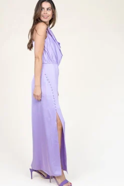 Clearance Dante 6 Satin Stretch Maxi Dress Marryme | Purple... | | Little Soho