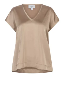 Flash Sale Dante 6 Satin Stretch Top Luiza | Beige... | | Little Soho