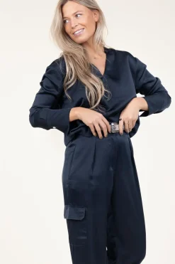 Hot Dante 6 Satin Top Bodil | Blue... | | Little Soho