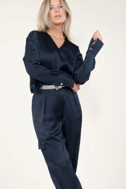 Hot Dante 6 Satin Top Bodil | Blue... | | Little Soho