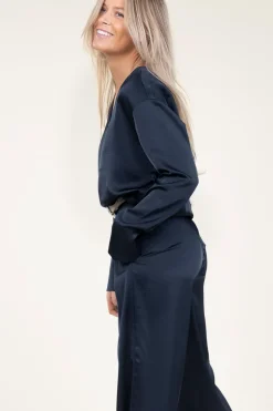 Hot Dante 6 Satin Top Bodil | Blue... | | Little Soho