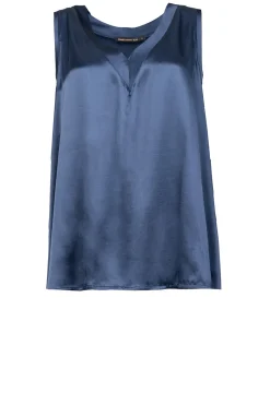 New Greek Archaic Kori Satin Top Monte Carlo | Blue... | | Little Soho