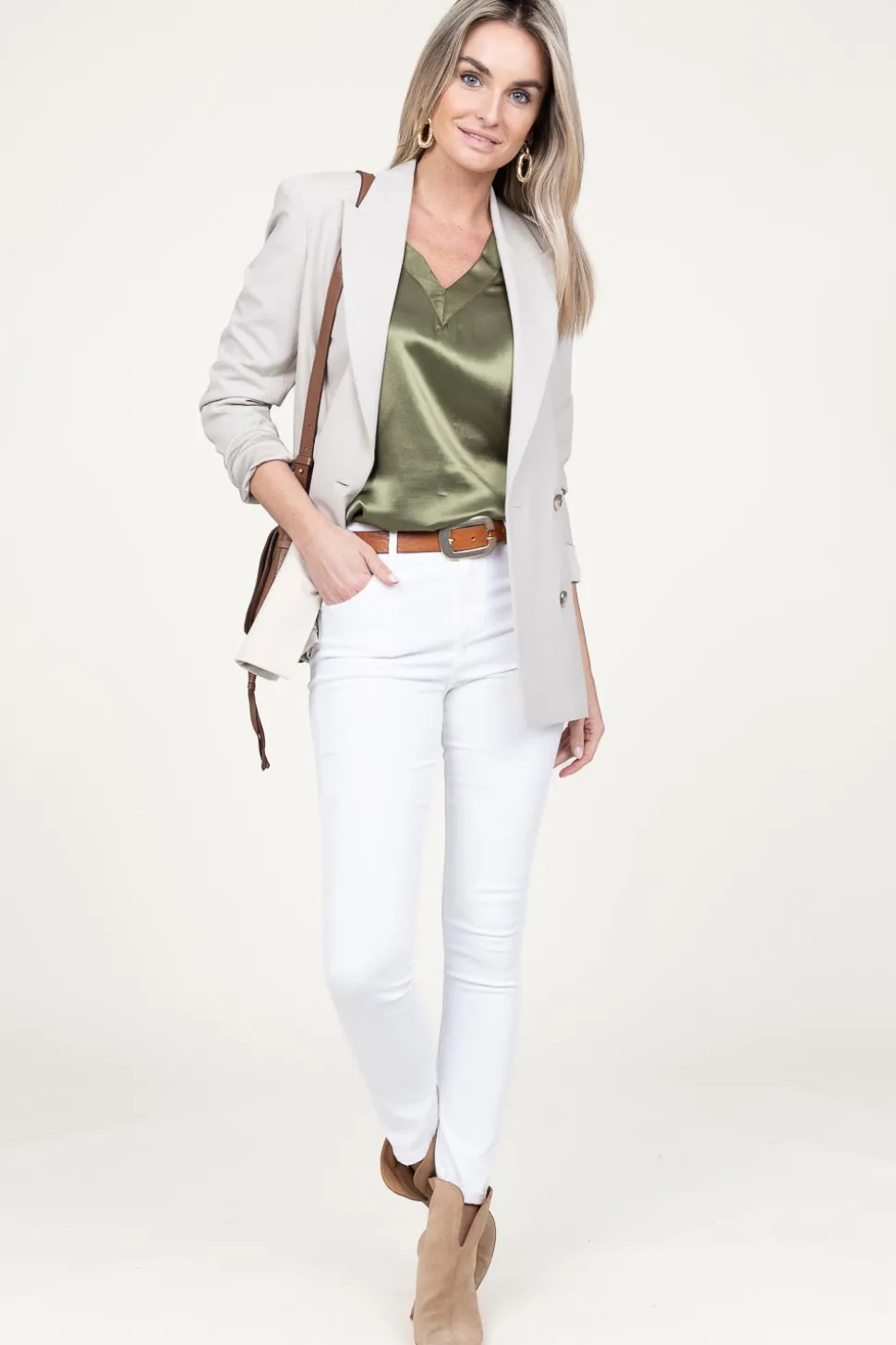 Outlet Greek Archaic Kori Satin Top Monte Carlo | Green... | | Little Soho