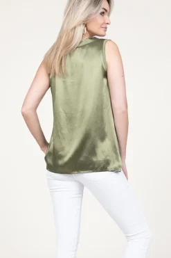 Outlet Greek Archaic Kori Satin Top Monte Carlo | Green... | | Little Soho