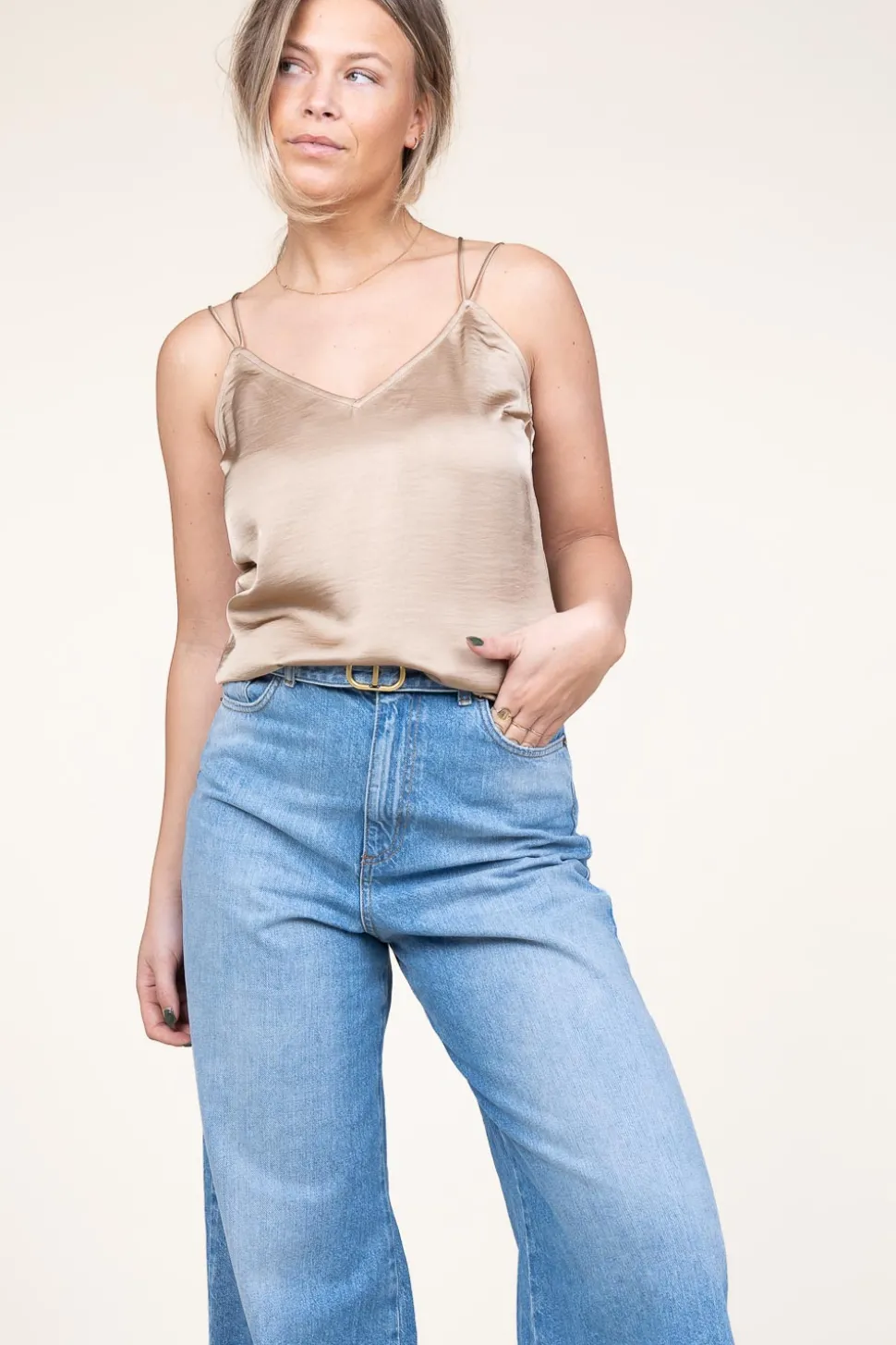 Clearance Dante 6 Satin Top Obu | Beige... | | Little Soho