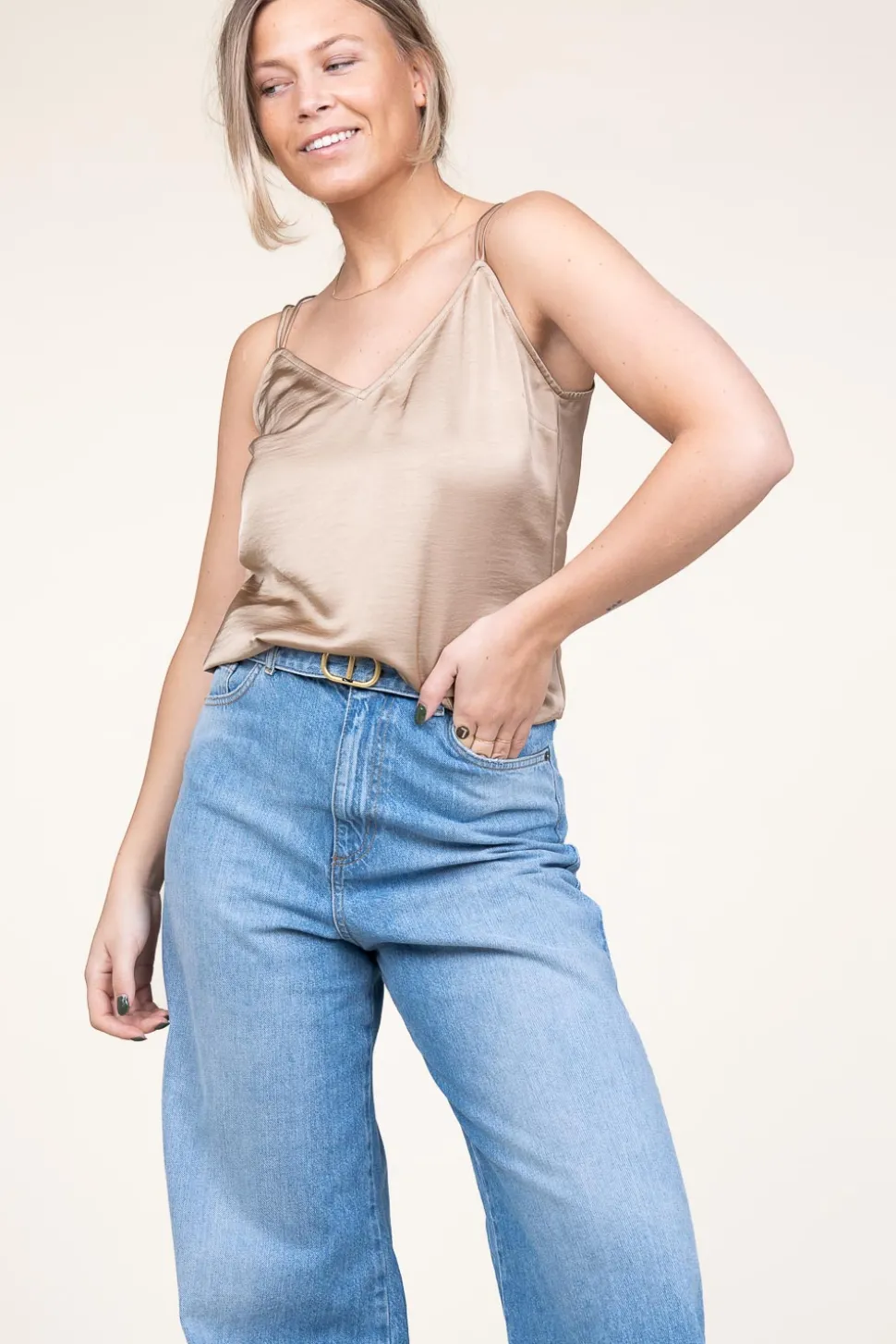 Clearance Dante 6 Satin Top Obu | Beige... | | Little Soho