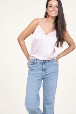 Hot Dante 6 Satin Top Obu | Pink... | | Little Soho