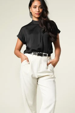 Outlet Dante 6 Satin Top Opium | Black... | | Little Soho