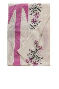 Shop Berenice Scarf With Print Doriland | Natural... | | Little Soho