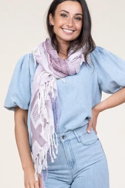 Best Sale Moment Amsterdam Scarf With Print Marakesch | Purple... | | Little Soho