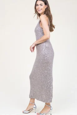 Cheap Second Female Sequins Maxi Dress Dazzling | Metallic... | | Little Soho