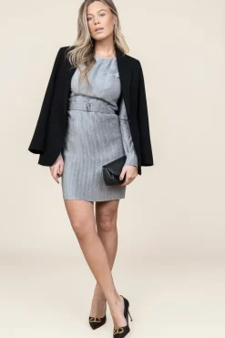 Discount Dante 6 Shiny Jacquard Dress Arone | Silver... | | Little Soho