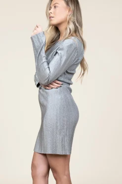 Discount Dante 6 Shiny Jacquard Dress Arone | Silver... | | Little Soho