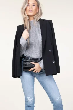 Shop Dante 6 Shiny Jacquard Top Liz | Silver... | | Little Soho