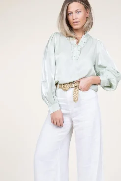 Hot Aaiko Shiny Top Tamari | Green... | | Little Soho