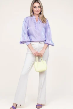 Outlet Aaiko Shiny Top Tamari | Purple... | | Little Soho