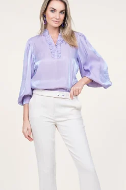 Outlet Aaiko Shiny Top Tamari | Purple... | | Little Soho