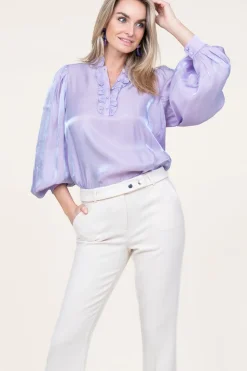 Outlet Aaiko Shiny Top Tamari | Purple... | | Little Soho