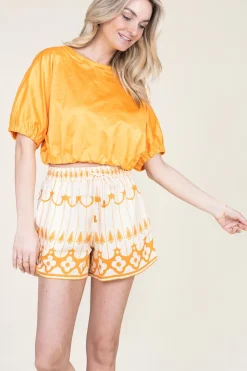 Outlet Scarlett Poppies Short With Print Pam | Yellow... | | Little Soho