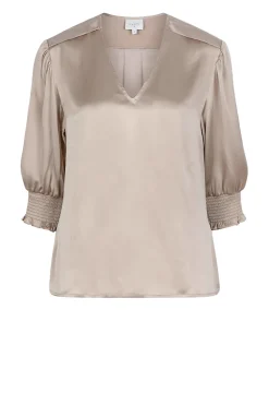 Shop Dante 6 Silk Top Cascais | Taupe... | | Little Soho