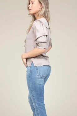 Shop Dante 6 Silk Top Cascais | Taupe... | | Little Soho