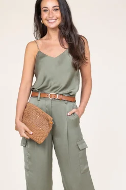 Best ba&sh Silk Top With Lace Clarisse | Green... | | Little Soho