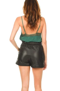 Discount Berenice Silk Top With Lace Taylor | Green... | | Little Soho
