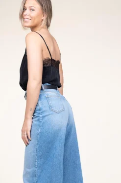 Outlet Berenice Silk Top With Lace Taylor | Black... | | Little Soho