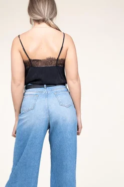 Outlet Berenice Silk Top With Lace Taylor | Black... | | Little Soho