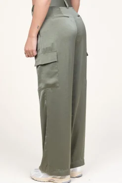 Clearance ba&sh Silk Trousers Cary | Green... | | Little Soho