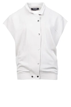 New D-ETOILES CASIOPE Sleeveless Bomber With Lurex Geveva | Natural... | | Little Soho